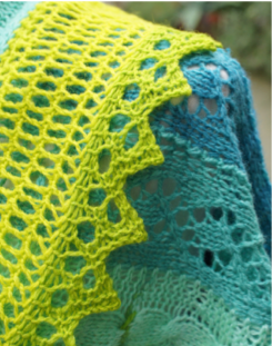 Travelling Ammonite Shawl